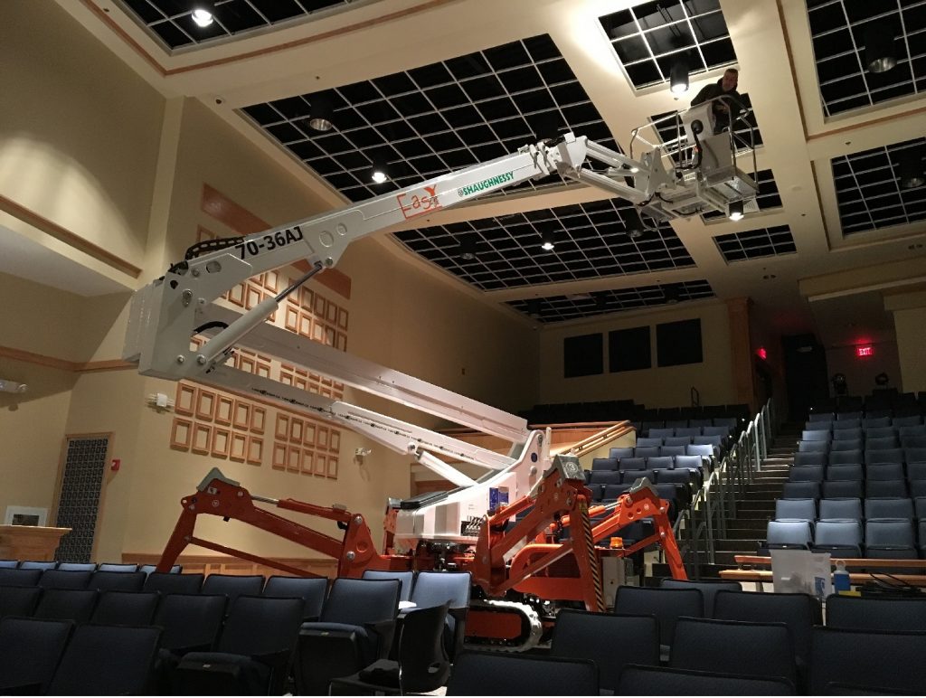 Lift 70′ Atrium Spider Equipment Rentals In Plymouth Shaughnessy